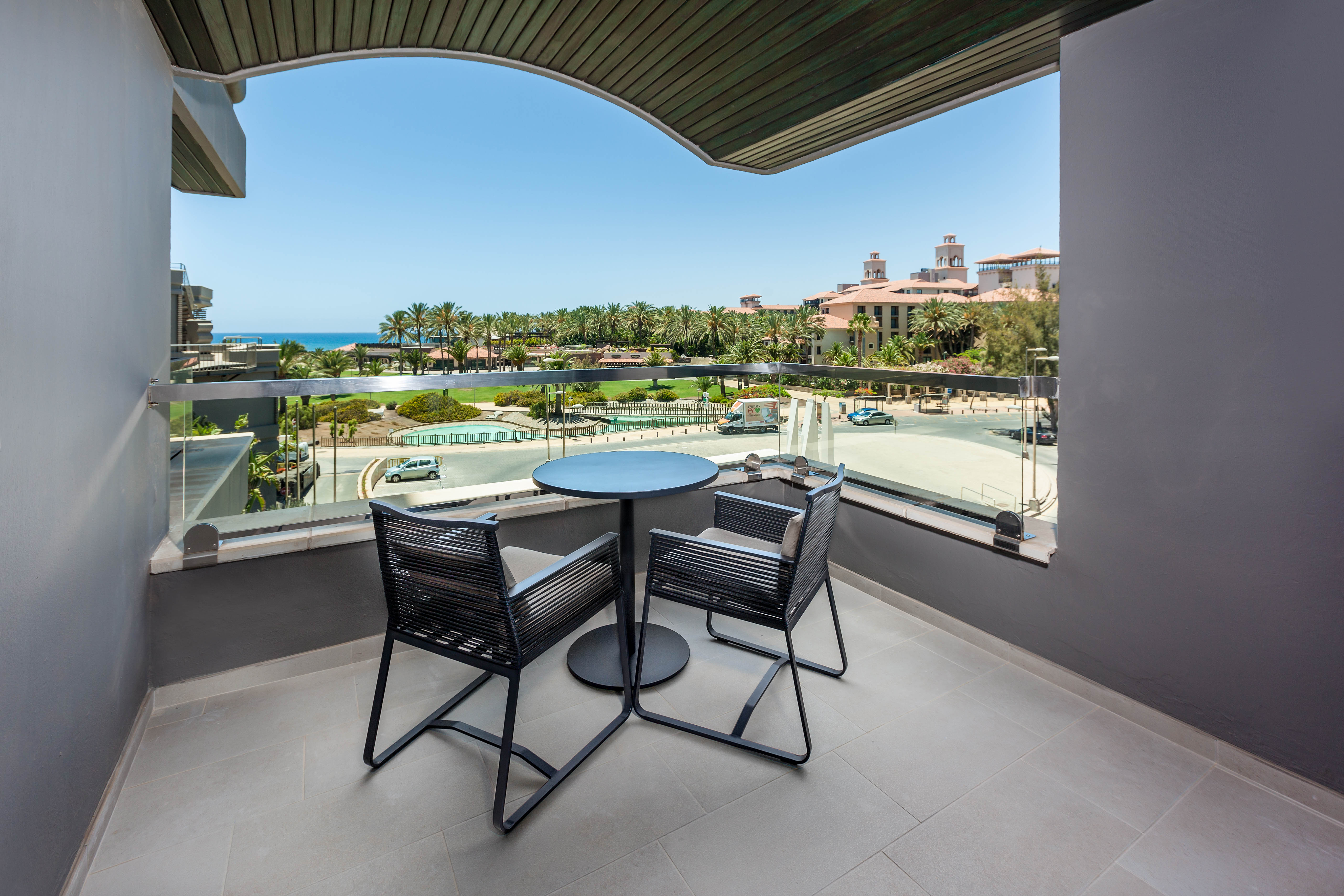 terraza habitacion doble deluxe hotel faro lopesan collection