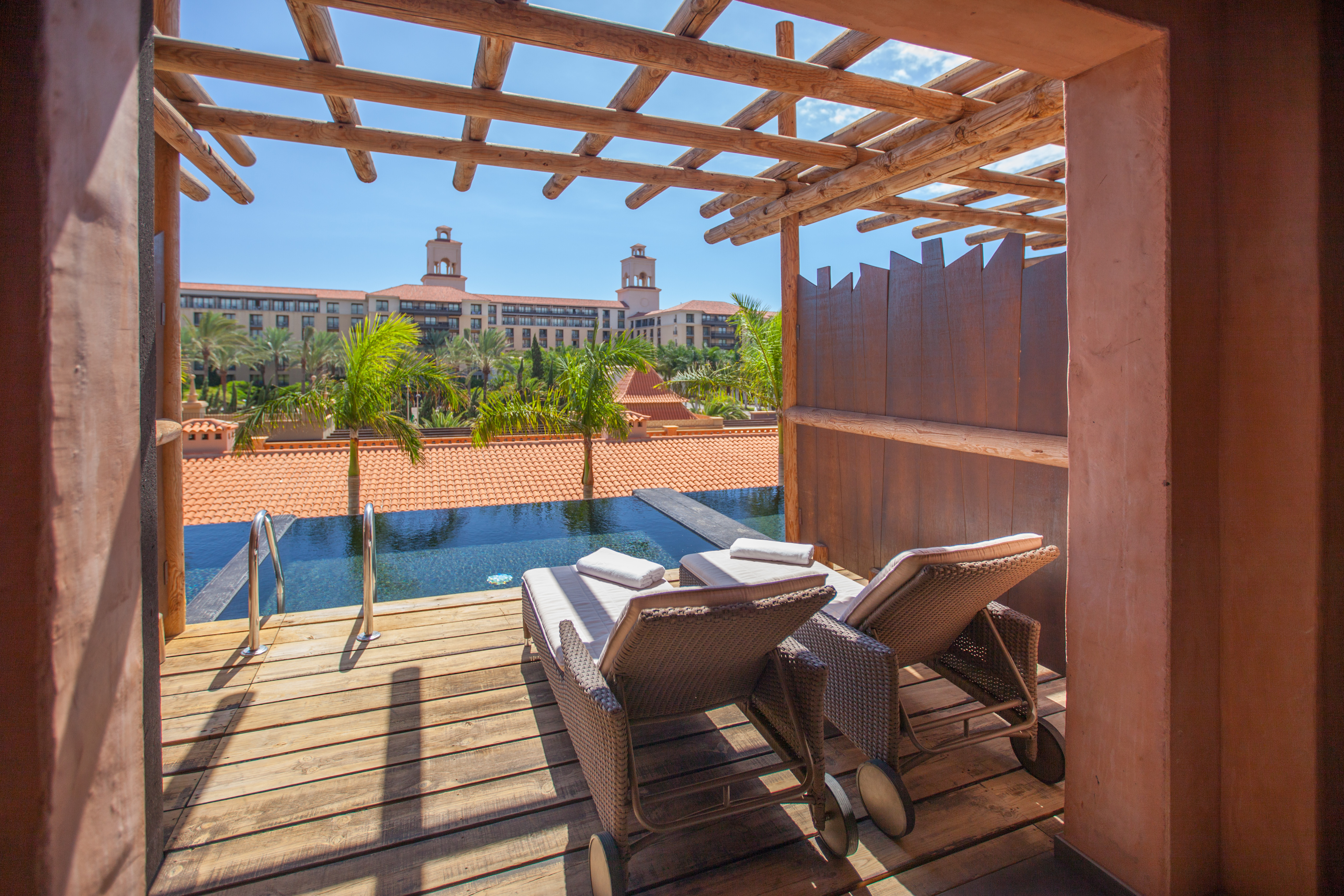 terrasse doppelzimmer deluxe pool lopesan baobab resort