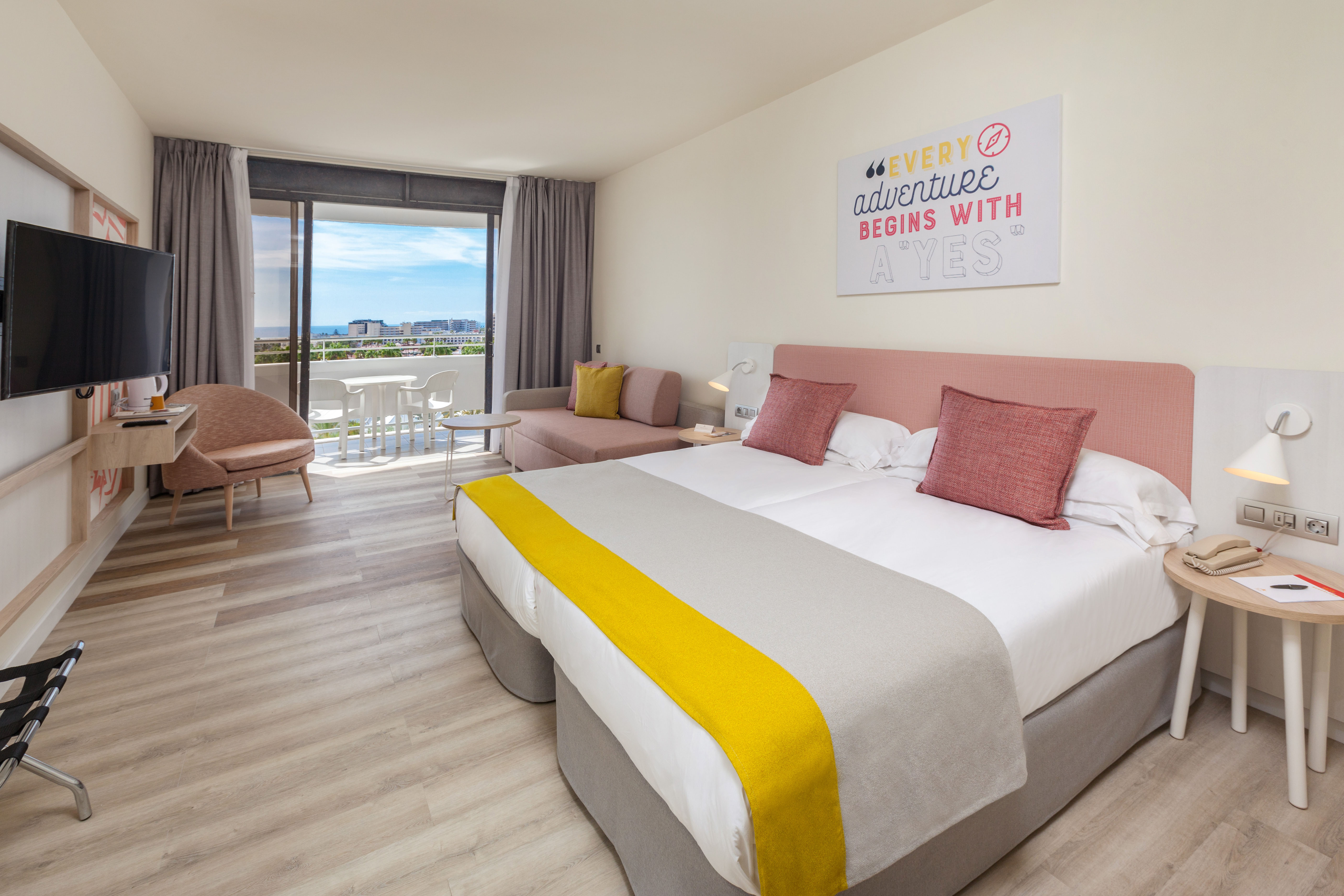 cama habitación doble estándar vista hotel abora buenaventura