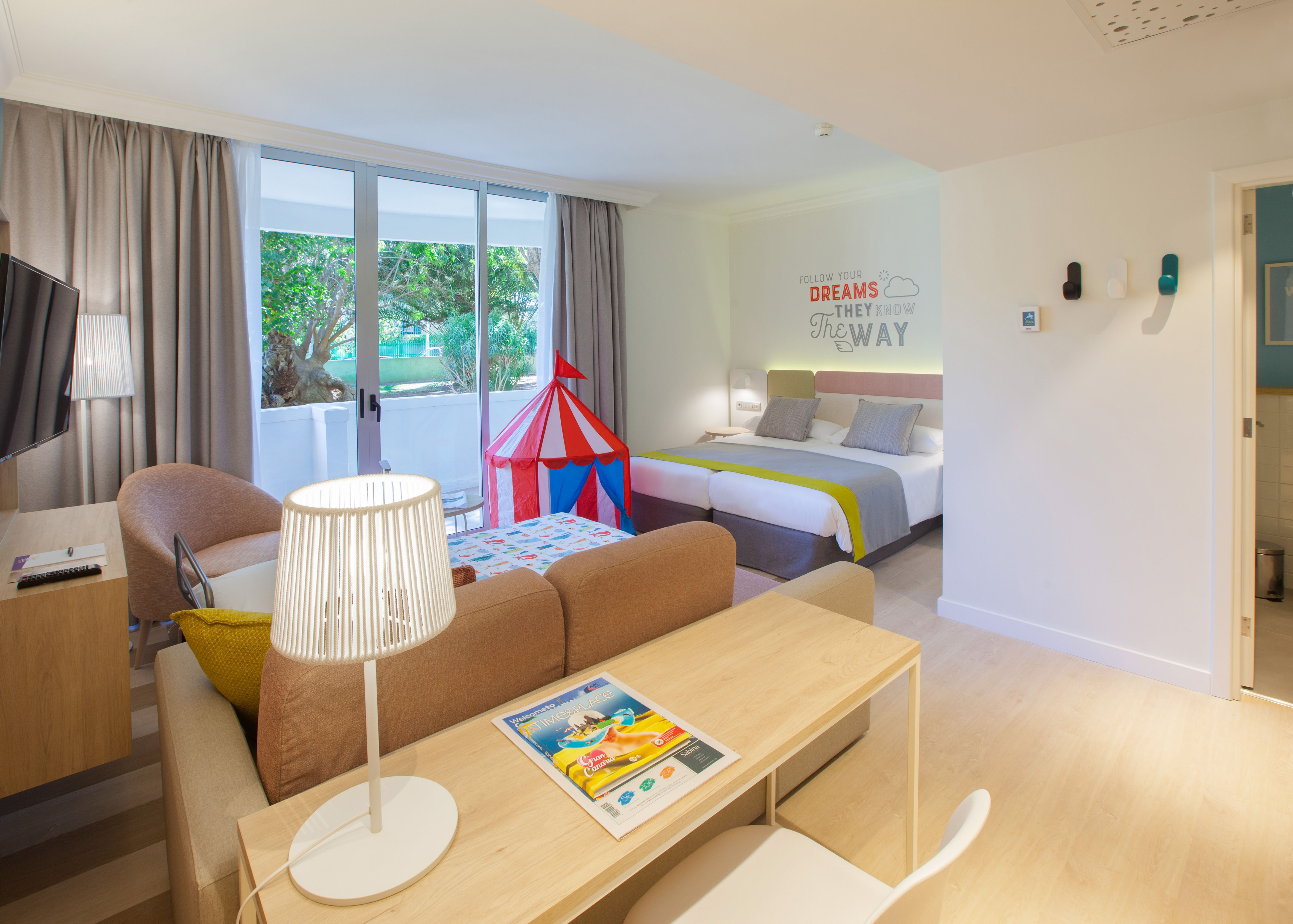 cama habitación doble familiar hotel abora buenaventura
