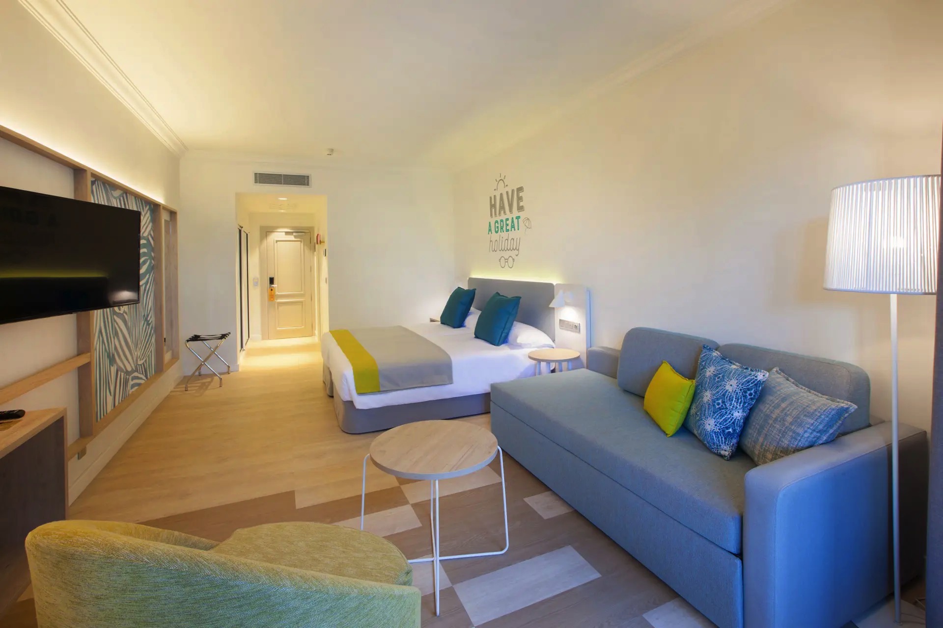 cama habitación doble estándar economy hotel abora buenaventura