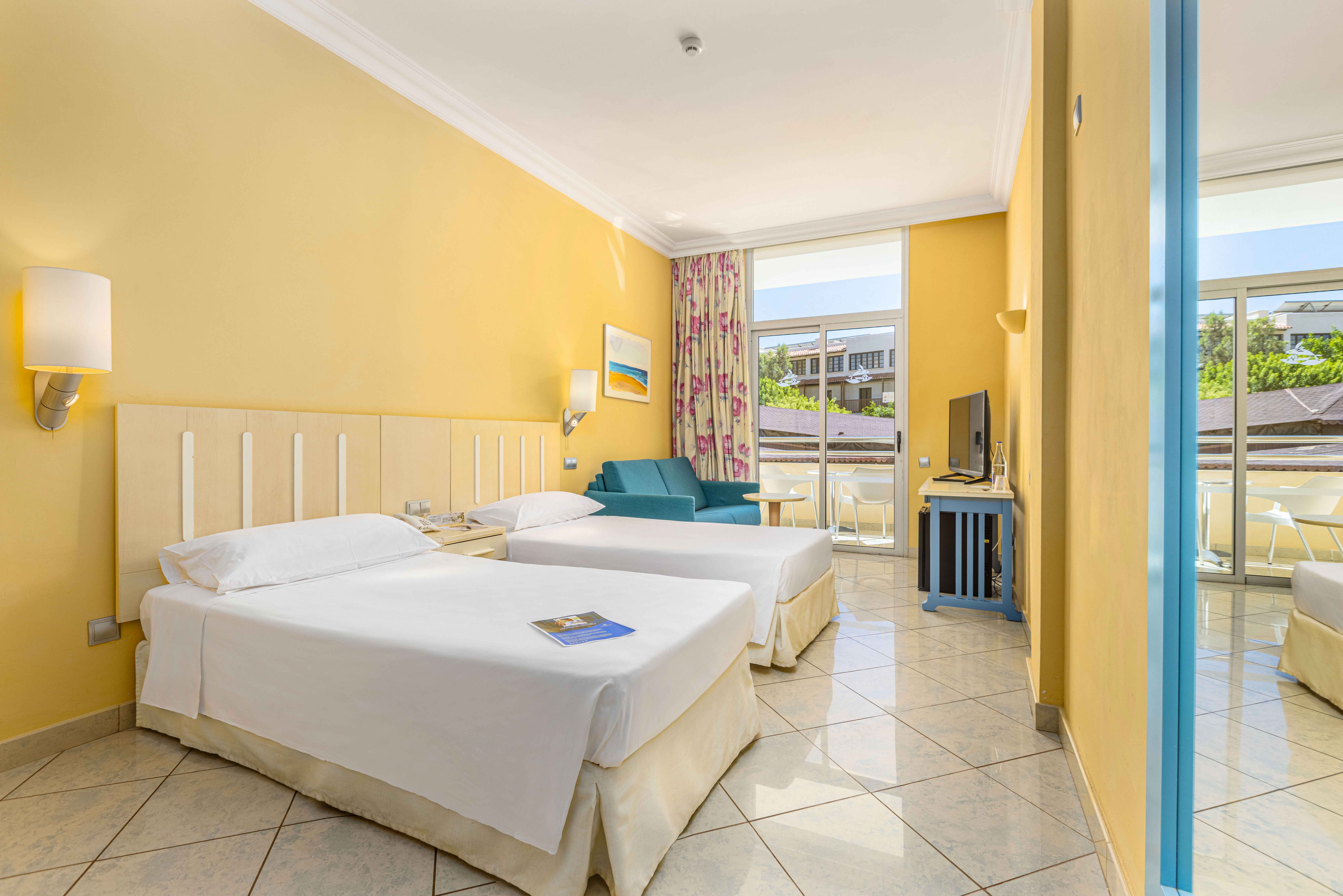 cama habitación doble estándar ifa altamarena hotel