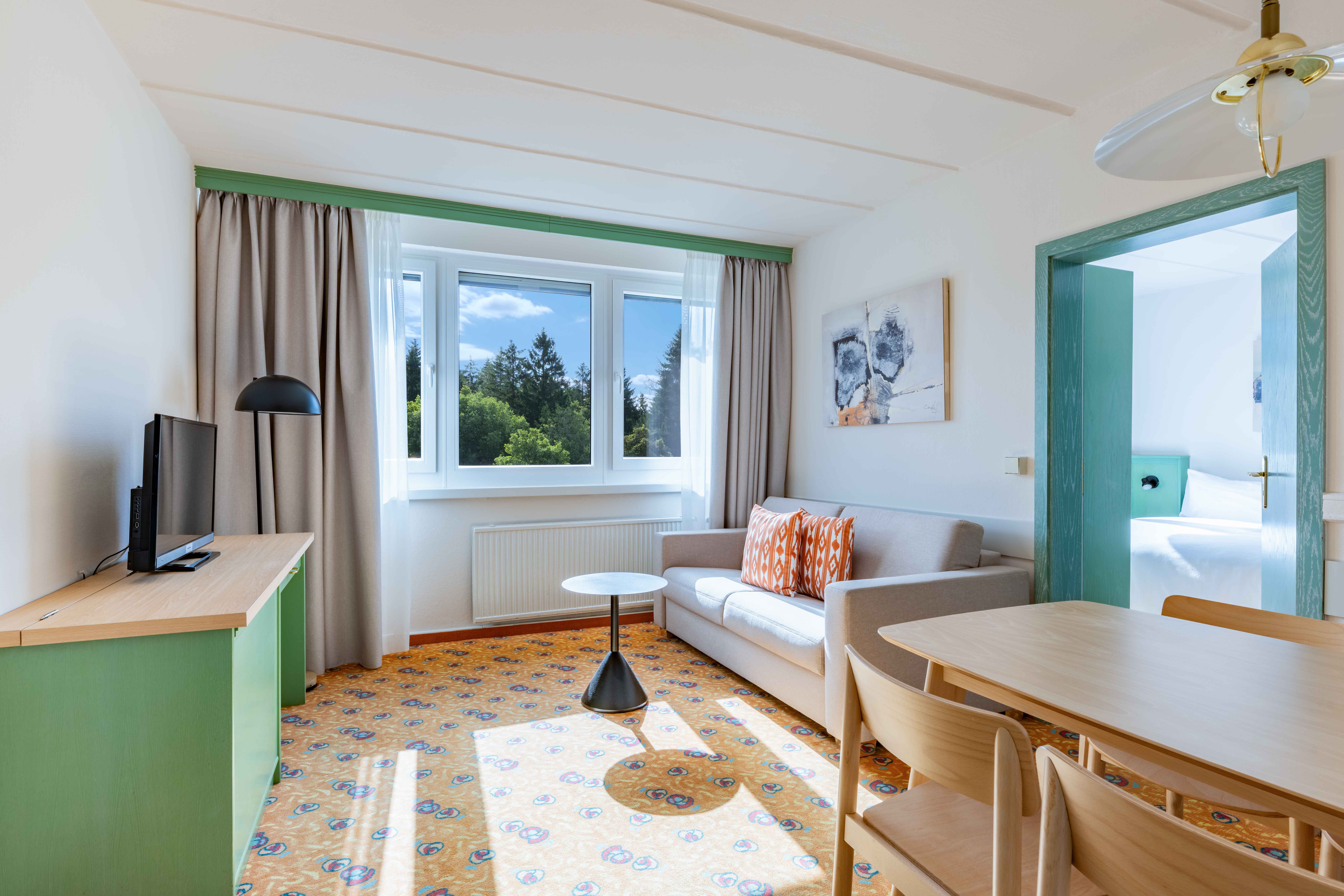 2 Raum Apartment Wohnbereich