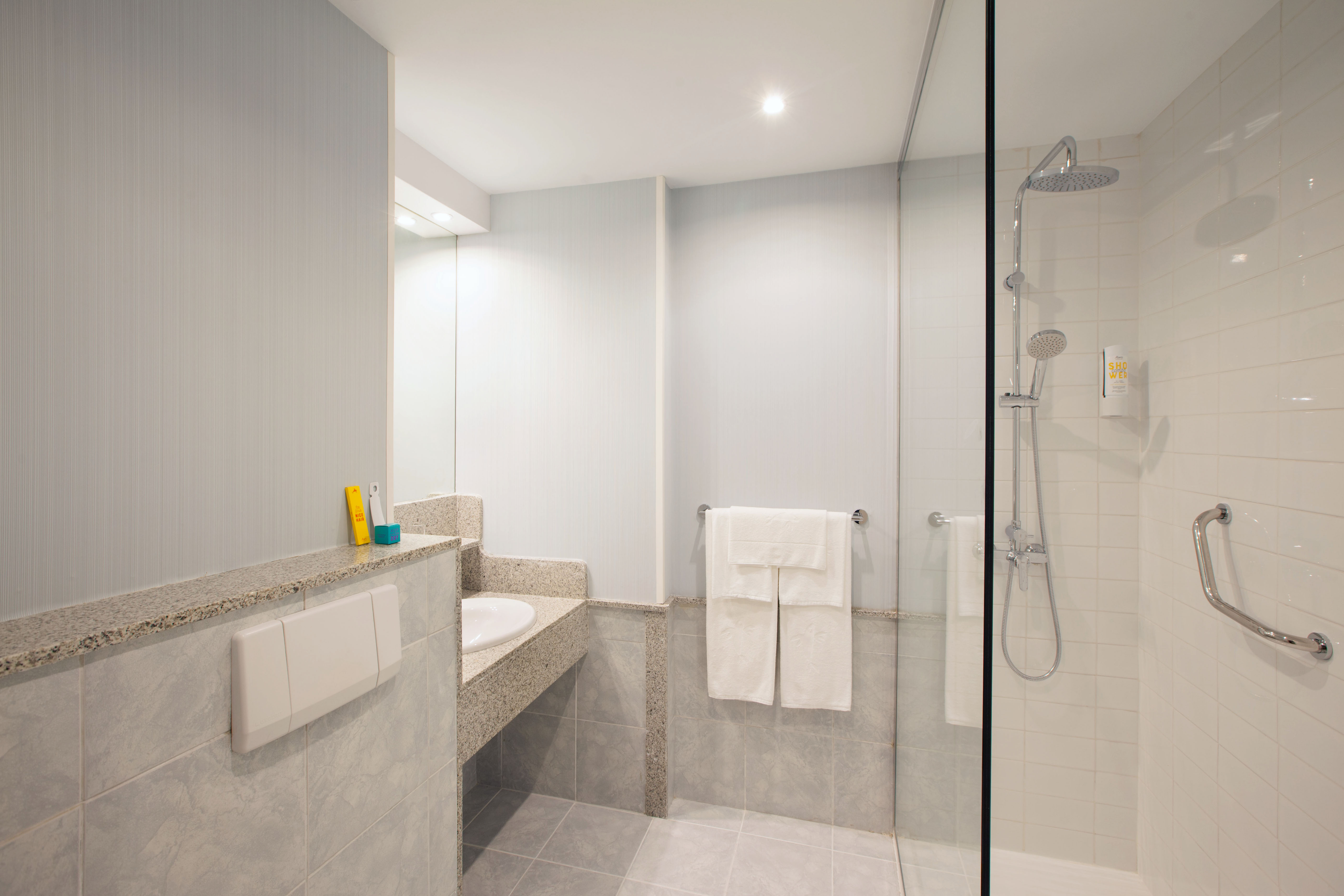 bathroom double standard room abora continental by lopesan hotels