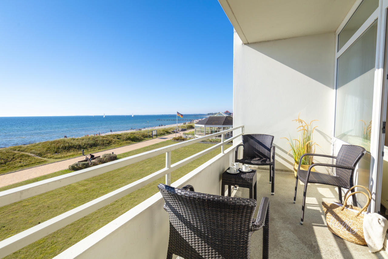 terraza apartamento 2 dormitorios ferienwohnung hotel ifa fehmarn