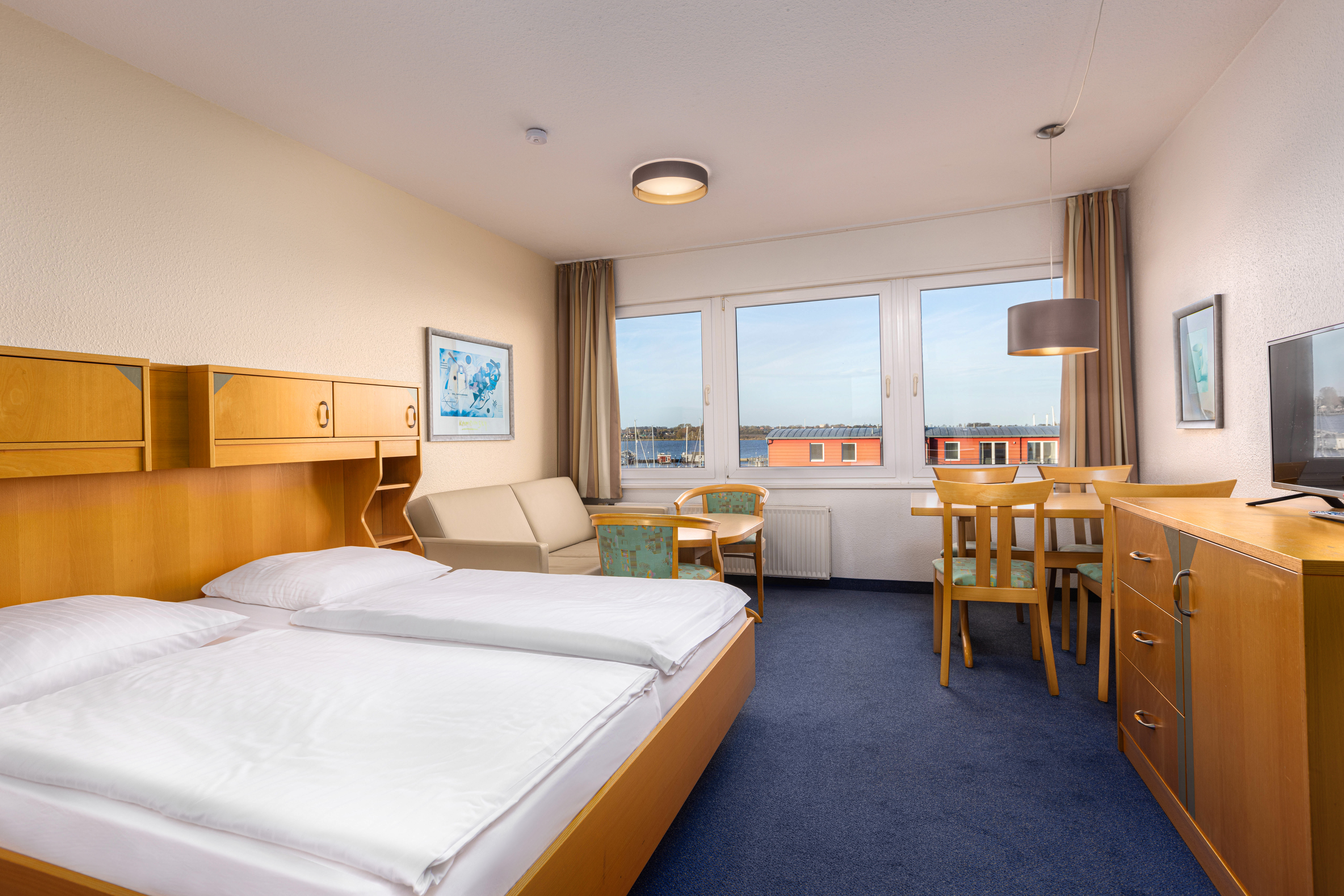 cama apartamento 2 dormitorios ferienwohnung hotel ifa fehmarn