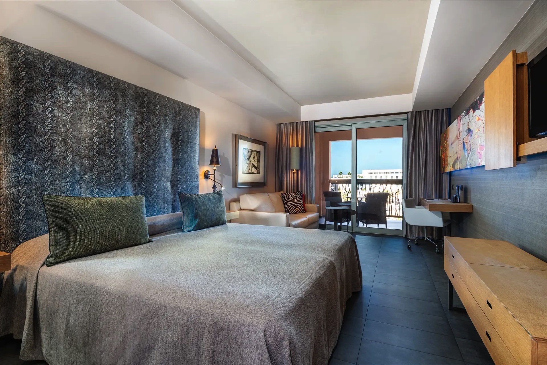 cama habitación doble estandar hotel lopesan baobab