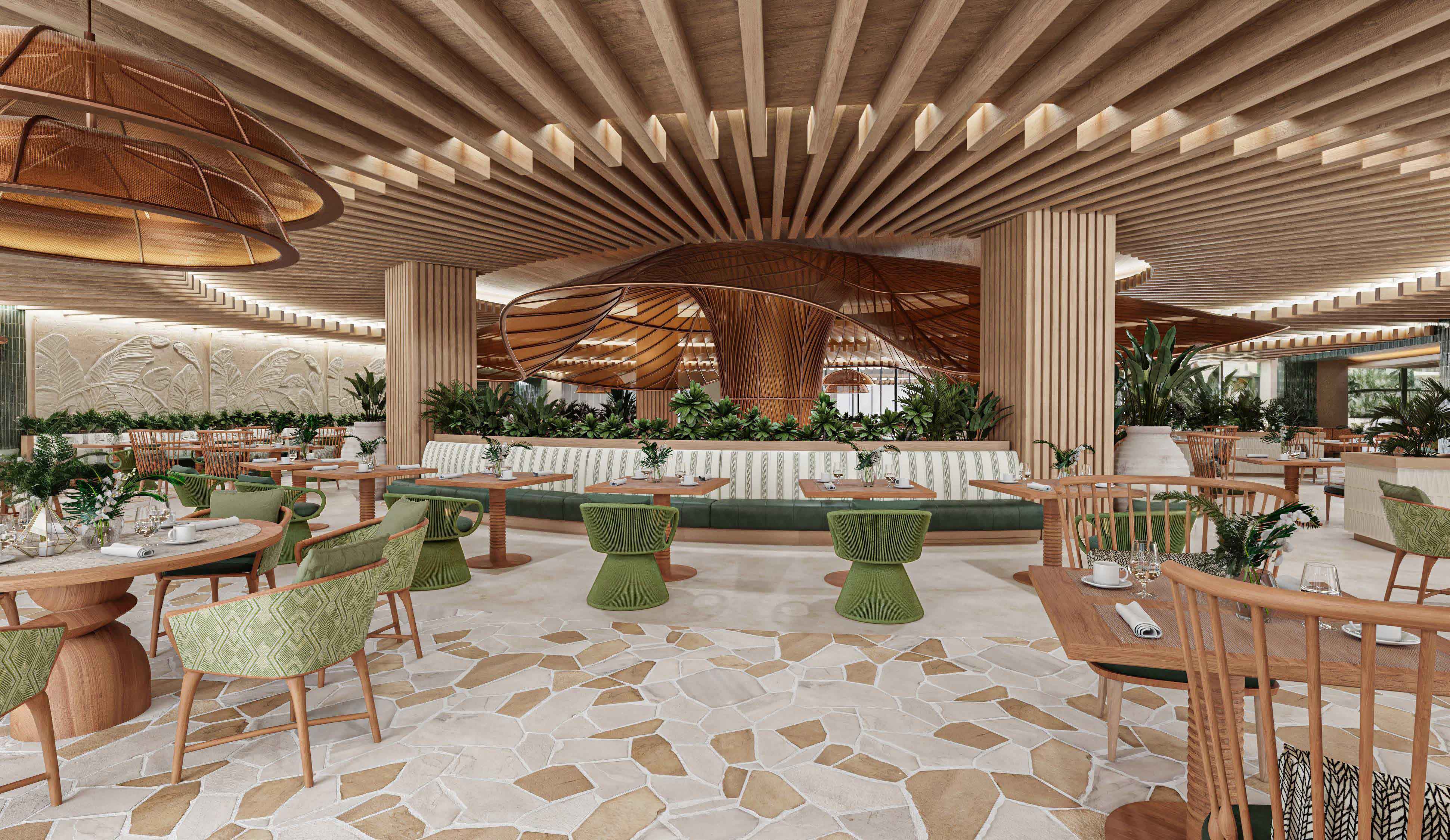 Variedad gastronómica en Buffet Pavilion Lopesan Splash Cove