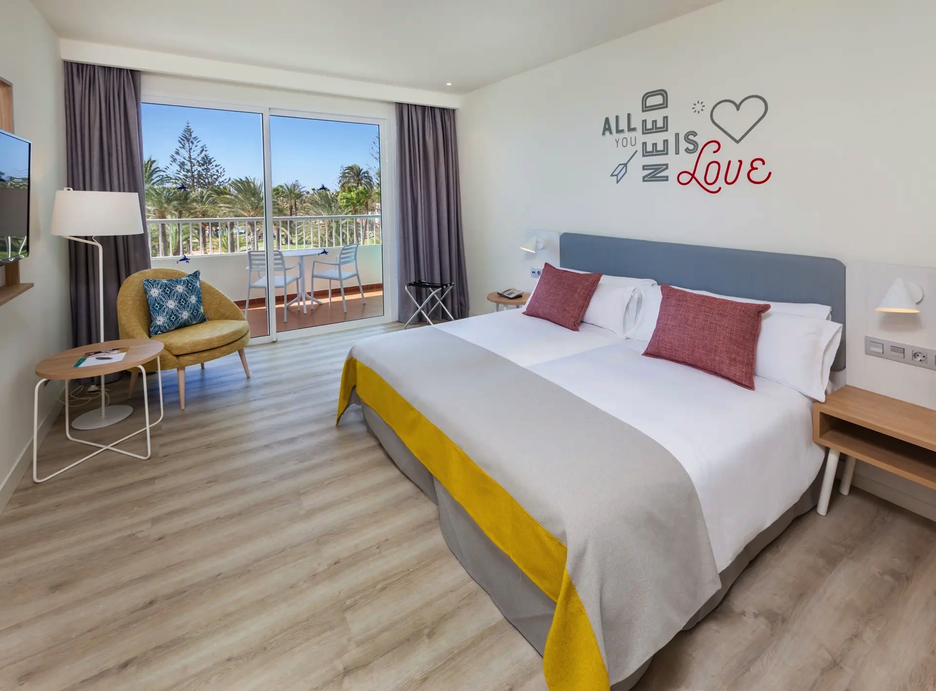 cama habitación adults only doble deluxe vista hotel abora interclub atlantic